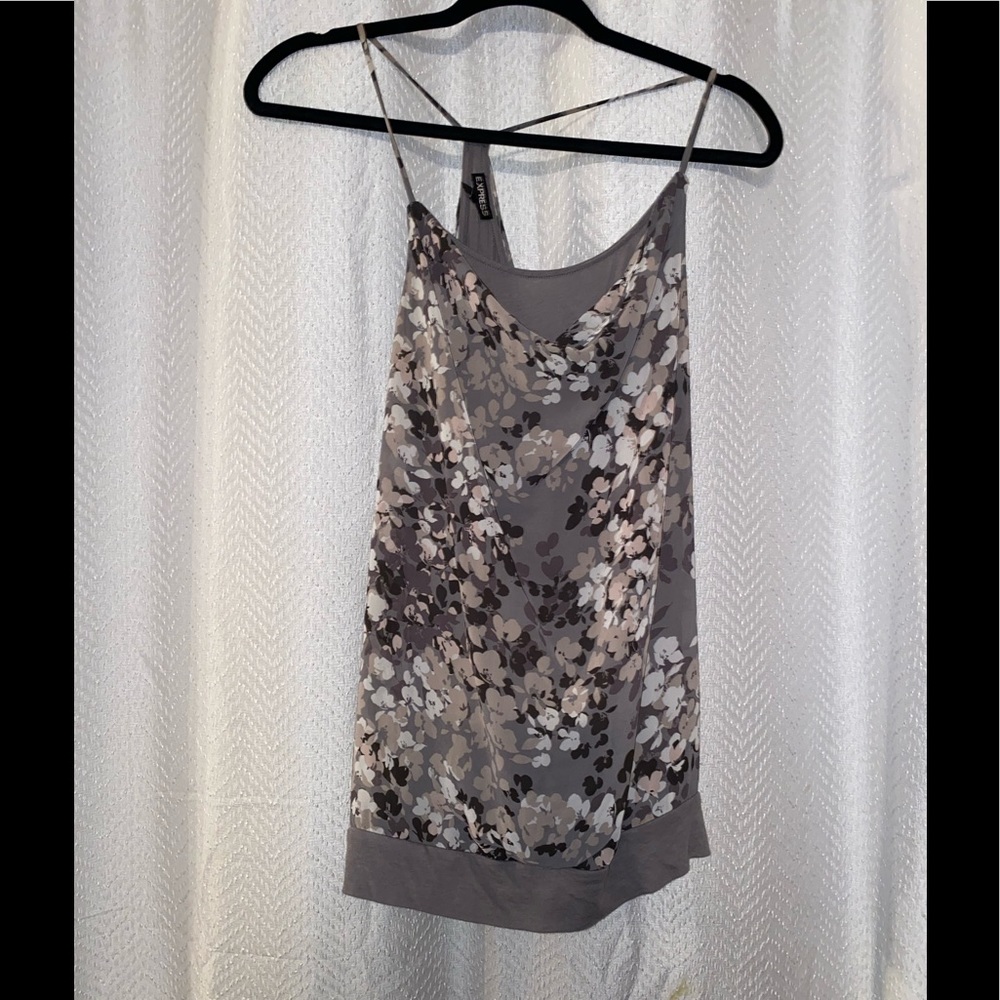 Express Racer back flora top